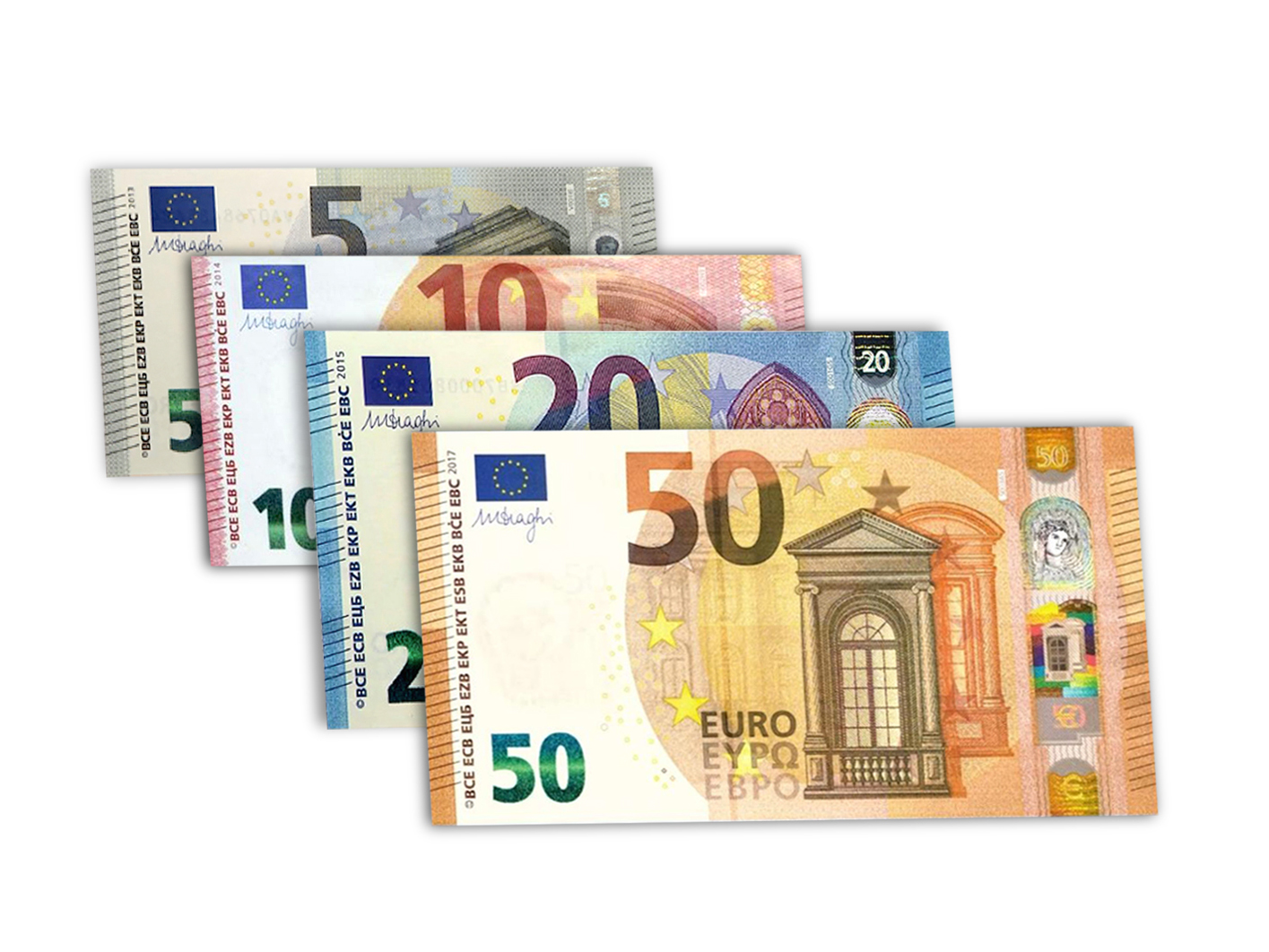 Nuevos billetes de 5 euros