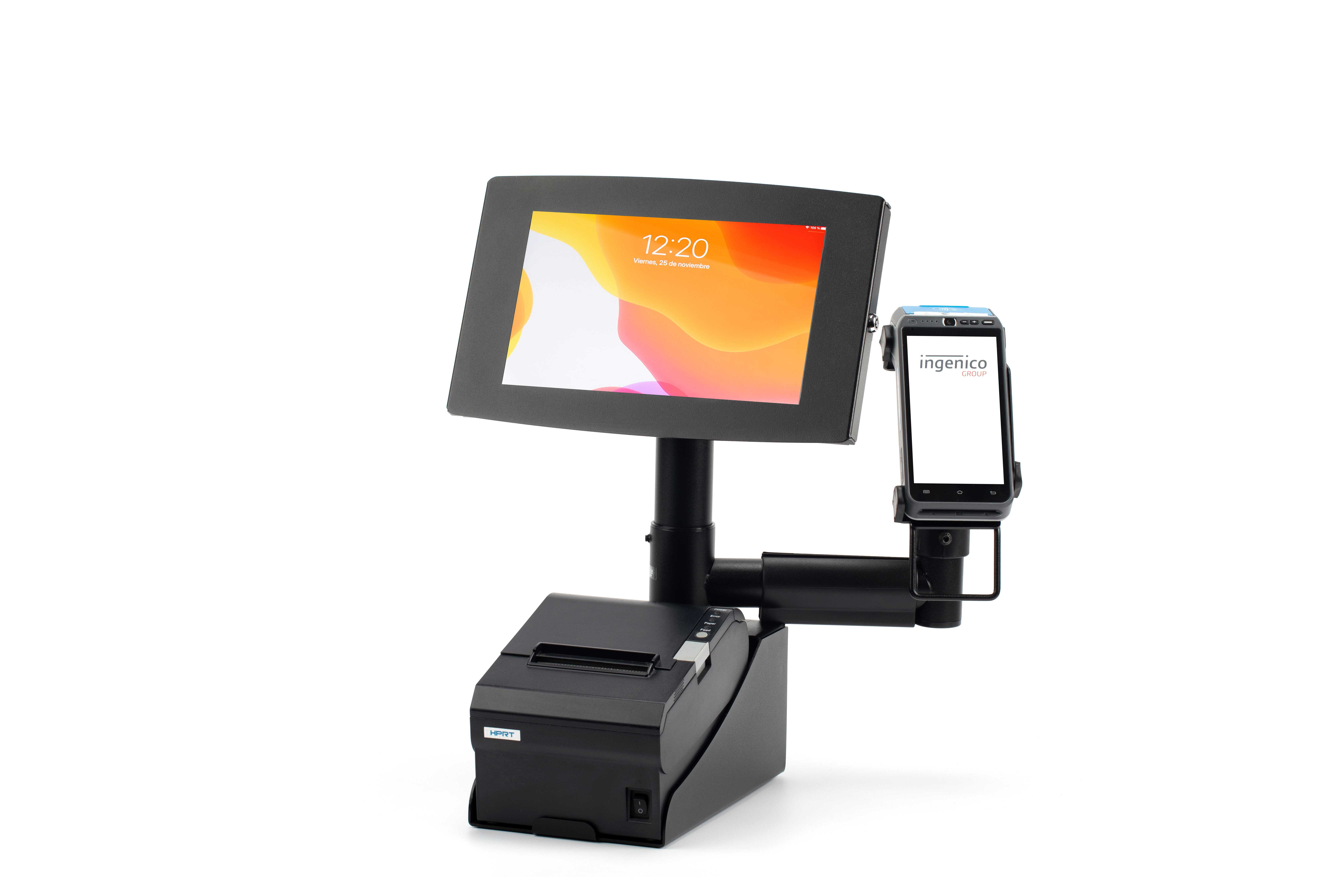Self-ordering and Self-payment Kiosk with Tablet Frame