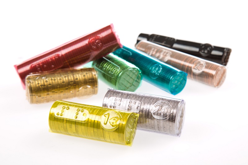 Plastic Coin Rolls for Euro Coins