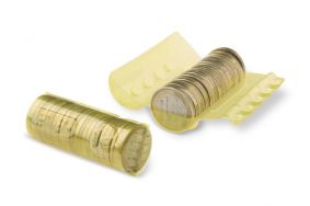 1000 plastic coin rolls of 1 Euro. 10 batches | Euro coin blisters