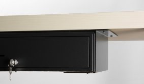 Electronic  Small Cash Drawer Counter 280 With Brackets | Cash Drawer with Horizontal Opening