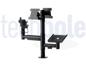 Point of sale mounting solutions at the point of sale in black colour