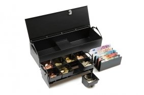 Portable cash drawer for offices | Flip-Top Cash Drawers