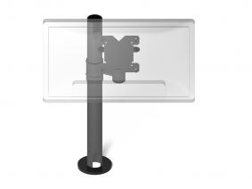 Pole with a configurable VESA 75/100 stand. | Desktop Monitor VESA mount