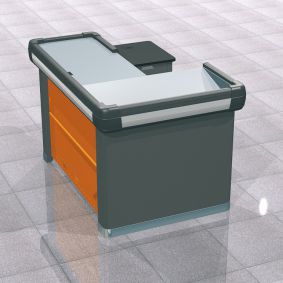 Moble caixa ergonòmic 1500 cuba doble | Mobles caixa registradora, per supermercats o comerços