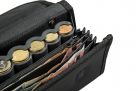 Money Pouch for Coins & Notes with Coin Dispenser for 6 coins with zipper