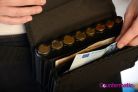Money Pouch for Coins & Notes with Coin Dispenser for 6 coins with zipper