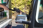DRIVE THRU Handle for VERIFONE card payment terminals