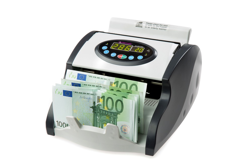Maquina Contadora de billetes con detección de billetes falsos