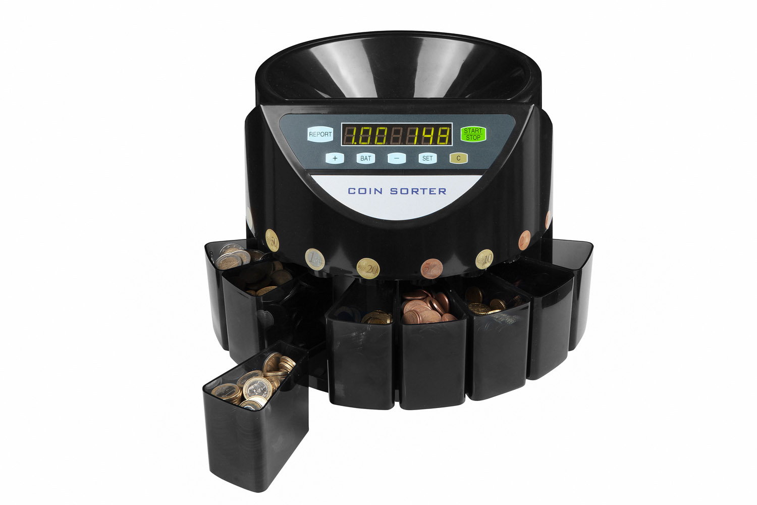 Coin Counter & Sorter Countermatic 800. How it works ?