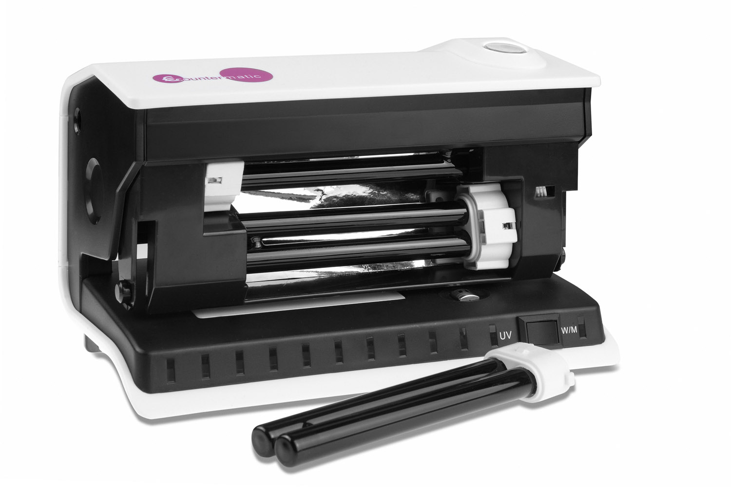 Manual Multicurrency Counterfeit Detector with Ultraviolet, White lamp and Magnetic Head