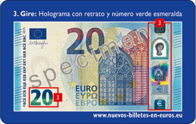 NUEVO BILLETE DE 20 EUROS - ACTUALIZACION E INFORMACIÓN