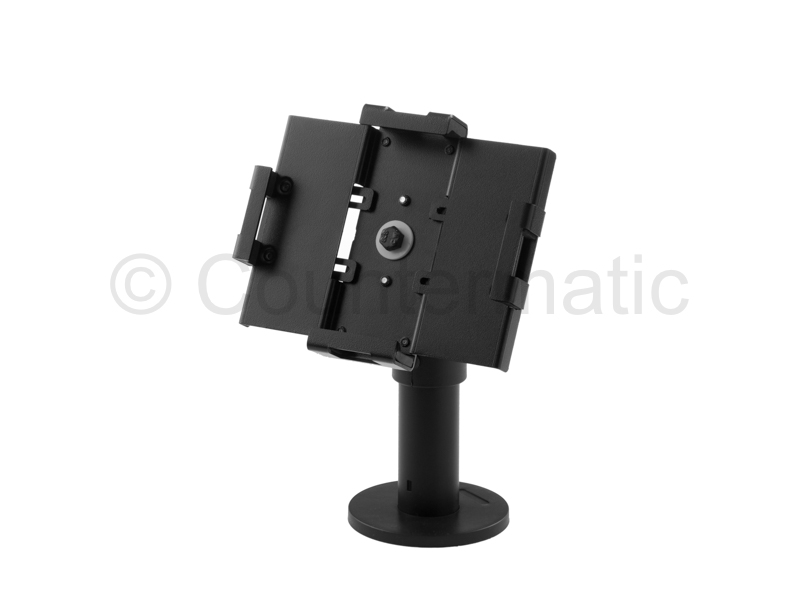 Tablet stand with anti theft security system