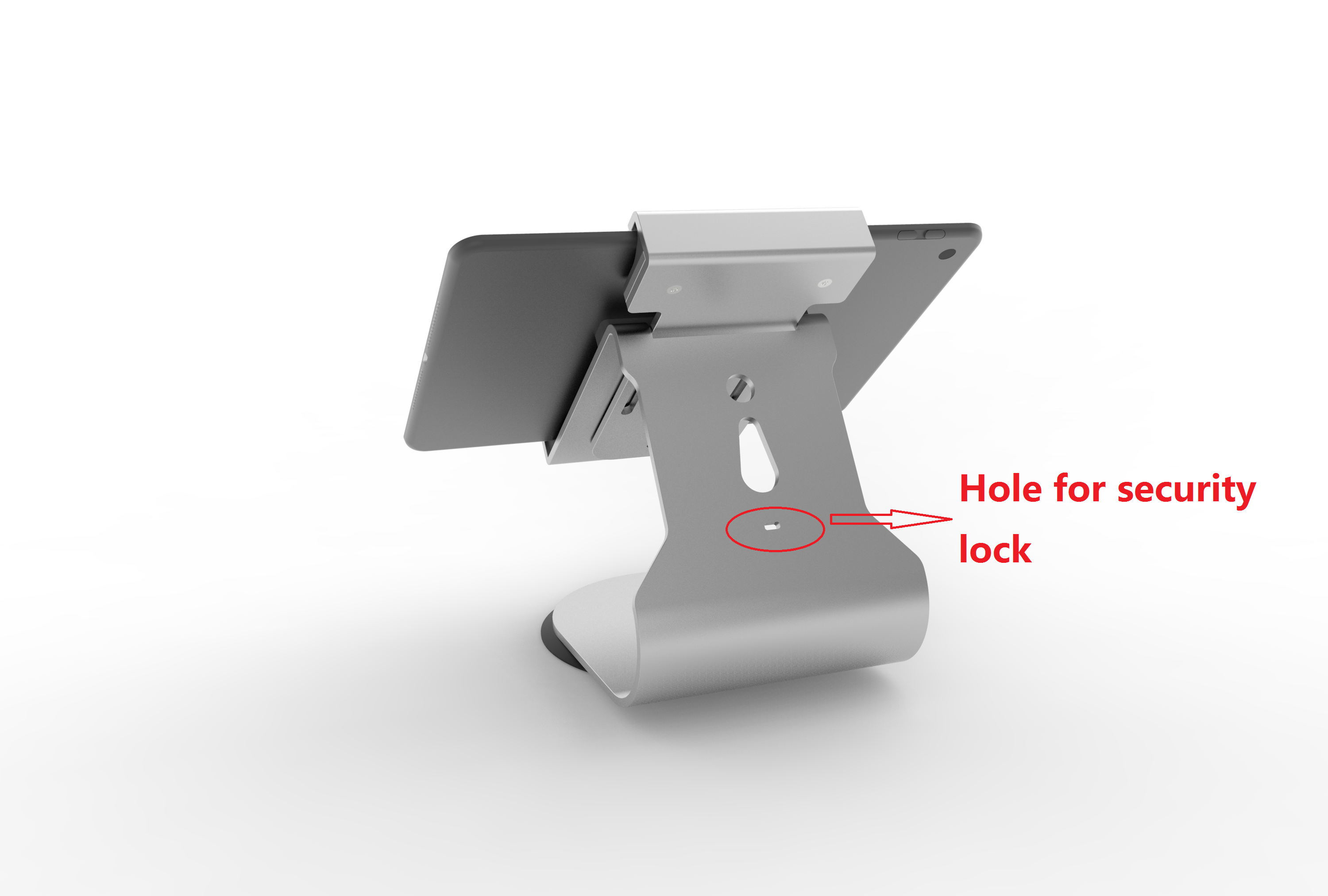 Lockable tablet holder