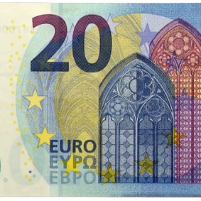 Bitllet de 20 Euros, el bitllet més falsificat