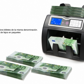 Comprar contadora de billetes en Madrid en efectivo.