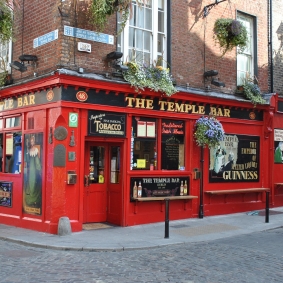 Countermatic equipa a The Temple Bar Pub a Dublín amb les seves fundes de tela per a terminals TPV.