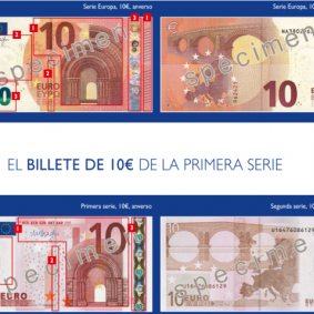 Nou bitllets de 10 Euros