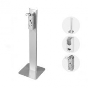Hand sanitizer dispenser  mount for office building and bank branches